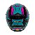 Capacete Fechado para Moto GTN FOX Azul Tiffanny Roxo com Viseira Cristal Tamanho 56 58 60 - FW3 - Imagem 3