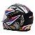 Capacete Moto Fechado GTN R1 Preto Fosco com Azul Vermelho e Viseira Cristal Tamanho 56 58 60 - FW3 - Imagem 3
