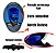 Capacete Moto Fechado GTN R1 Preto Fosco com Azul Vermelho e Viseira Cristal Tamanho 56 58 60 - FW3 - Imagem 7