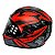 Capacete Moto Fechado GTX R1 Preto com Vermelho Fosco Viseira Cristal e Narigueira Alta Tamanho 56 58 60 FW3 - Imagem 1