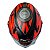 Capacete Moto Fechado GTX R1 Preto com Vermelho Fosco Viseira Cristal e Narigueira Alta Tamanho 56 58 60 FW3 - Imagem 2
