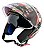 Capacete para Moto Aberto X Open Up Fox Dourado com Vermelho com Oculos Interno Viseira Cristal Tamanho 60 - FW3 - Imagem 4