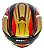 Capacete para Moto Aberto X Open Up Fox Dourado com Vermelho com Oculos Interno Viseira Cristal Tamanho 60 - FW3 - Imagem 5