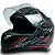 Capacete para Moto Fechado GT2 Branco e Vermelho Brilhante com Viseira Cristal e Narigueira Alta Tamanho 56 58 60 - FW3 - Imagem 2