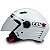 Capacete para Moto Aberto X Open Classic Branco Brilhante com Viseira Cristal Tamanho 56 58 60 - FW3 - Imagem 1