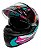 Capacete Moto Fechado GTX FOX Azul Tifanny com Oculos Interno Viseira Cristal e Narigueira Alta Tamanho 56 58 60 FW3 - Imagem 1