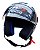 Capacete Moto Aberto X Open Up 43 Vermelho Verde com Oculos Solar Interno Fumê e Viseira Cristal Tamanho 56 58 60 - FW3 - Imagem 2