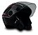 Capacete para Moto Aberto X Open Preto Rosa Tamanho 56 58 60 Viseira Transparente Forro Removível - FW3 - Imagem 2