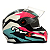 Capacete Moto Fechado GTX Super Azul Tiffany Rosa e Branco com Oculos Interno Viseira Cristal Tamanho 56 58 60 - FW3 - Imagem 1