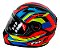 Capacete Moto Fechado GTX FOX Laranja Amarelo com Oculos Interno Viseira Cristal e Narigueira Alta Tamanho 56 58 60 FW3 - Imagem 1