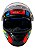 Capacete Moto Fechado GTX FOX Laranja Amarelo com Oculos Interno Viseira Cristal e Narigueira Alta Tamanho 56 58 60 FW3 - Imagem 6