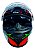 Capacete Moto Fechado GTX 43 Vermelho Verde com Oculos Interno Viseira Cristal e Narigueira Alta Tamanho 56 58 60 - FW3 - Imagem 6