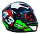 Capacete Moto Fechado GTX 43 Vermelho Verde com Oculos Interno Viseira Cristal e Narigueira Alta Tamanho 56 58 60 - FW3 - Imagem 8