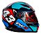 Capacete Moto Fechado GTX 43 Azul Vermelho com Oculos Interno Viseira Cristal e Narigueira Alta Tamanho 56 58 60 - FW3 - Imagem 7