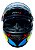 Capacete Moto Fechado GTX 43 Amarelo Azul com Oculos Interno Viseira Cristal e Narigueira Alta Tamanho 56 58 60 - FW3 - Imagem 5
