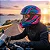 Capacete Fechado para Moto GTN FOX Rosa Azul com Viseira Cristal Tamanho 56 58 60 - FW3 - Imagem 6