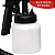 Pistola De Pintura Elétrica Pulverizadora 650w 110v Reservatório 900ml Jato Regulável Para Parede Madeira Móveis - Imagem 5