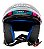 Capacete Moto Aberto X Open Up Fox Azul Rosa Preto com Oculos Solar Interno Fumê e Viseira Cristal Tamanho 56 58 60 FW3 - Imagem 6