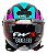 Capacete Moto Aberto X Open Up Fox Azul Rosa Preto com Oculos Solar Interno Fumê e Viseira Cristal Tamanho 56 58 60 FW3 - Imagem 3