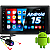 Central Multimídial Android 15 7 Pol 64Gb + 4Gb Ram Carplay + Câmera Ré e Moldura Honda Fit 04 até 14 City 09 até 14 - Imagem 1