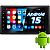 Central Multimídial Android 15 7 Pol 64Gb + 4Gb Ram Carplay + Moldura Honda Fit 2004 até 2014 City Dx Lx 2009 até 2014 - Imagem 1