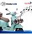 Mini Moto Elétrica Infantil Vespa Primavera 12v Azul Licenciada Com Luz Som Rodinhas Auxiliares Suporta Até 30kg - Imagem 10