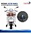 Mini Moto Elétrica Infantil Vespa Primavera 12v Branca Licenciada Com Luz Som Rodinhas Auxiliares Até 30kg - Imagem 5