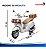 Mini Moto Elétrica Infantil Vespa Primavera 12v Branca Licenciada Com Luz Som Rodinhas Auxiliares Até 30kg - Imagem 2