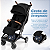 Carrinho de Bebê Freso Compact Dobrável Leve Reclinável com Cinto 5 Pontos Freio Cesto Proteção UV Passeios e Viagens - Imagem 3