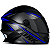 Capacete Pro Tork R8 Integral Preto Fosco Com Azul Viseira Fumê Tamanho 56 Uso Urbano Moto Masculino Feminino - Imagem 5