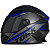 Capacete Pro Tork R8 Integral Preto Fosco Com Azul Viseira Fumê Tamanho 58 Uso Urbano Moto Masculino Feminino - Imagem 1