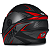 Capacete Pro Tork R8 Integral Preto Fosco Com Vermelho Viseira Fumê Tamanho 60 Uso Urbano Moto Masculino Feminino - Imagem 2