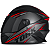 Capacete Pro Tork R8 Integral Preto Fosco Com Vermelho Viseira Fumê Tamanho 60 Uso Urbano Moto Masculino Feminino - Imagem 1