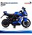 Mini Moto Elétrica Infantil 6v Azul Bateria Recarregável Luz Som Rodas De Apoio Até 30kg Certificada Inmetro - Imagem 7