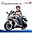 Mini Moto Elétrica Infantil 6v Branca Bateria Recarregável Luz Som Rodas De Apoio Até 30kg Certificada Inmetro - Imagem 9