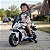 Mini Moto Elétrica Infantil 6v Branca Bateria Recarregável Luz Som Rodas De Apoio Até 30kg Certificada Inmetro - Imagem 5