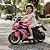 Mini Moto Elétrica Infantil 6v Rosa Bateria Recarregável Luz Som Rodas De Apoio Até 30kg Certificada Inmetro - Imagem 10