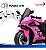 Mini Moto Elétrica Infantil 6v Rosa Bateria Recarregável Luz Som Rodas De Apoio Até 30kg Certificada Inmetro - Imagem 11