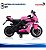 Mini Moto Elétrica Infantil 6v Rosa Bateria Recarregável Luz Som Rodas De Apoio Até 30kg Certificada Inmetro - Imagem 5