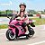 Mini Moto Elétrica Infantil 6v Rosa Bateria Recarregável Luz Som Rodas De Apoio Até 30kg Certificada Inmetro - Imagem 3