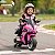 Mini Moto Elétrica Infantil 6v Rosa Bateria Recarregável Luz Som Rodas De Apoio Até 30kg Certificada Inmetro - Imagem 4