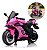 Mini Moto Elétrica Infantil 6v Rosa Bateria Recarregável Luz Som Rodas De Apoio Até 30kg Certificada Inmetro - Imagem 1
