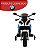 Mini Moto Elétrica Infantil Bmw S1000 Rr 12v Azul Licenciada Banco De Couro Luz Som Buzina Rodas De Apoio 25kg - Imagem 3