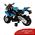 Mini Moto Elétrica Infantil Bmw S1000 Rr 12v Azul Licenciada Banco De Couro Luz Som Buzina Rodas De Apoio 25kg - Imagem 4