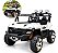 Carro Jipe Elétrico Infantil 12v Branco Controle Remoto Bateria Recarregável Luz Som Cinto 3 Pontos Até 30kg - Imagem 1