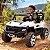 Carro Jipe Elétrico Infantil 12v Branco Controle Remoto Bateria Recarregável Luz Som Cinto 3 Pontos Até 30kg - Imagem 3