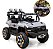 Carro Jipe Elétrico Infantil 12v Cinza Controle Remoto Bateria Recarregável Luz Som Cinto 3 Pontos Até 30kg - Imagem 1