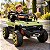 Carro Jipe Elétrico Infantil 12v Verde Controle Remoto Bateria Recarregável Luz Som Cinto 3 Pontos Até 30kg - Imagem 8