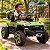 Carro Jipe Elétrico Infantil 12v Verde Controle Remoto Bateria Recarregável Luz Som Cinto 3 Pontos Até 30kg - Imagem 2