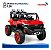 Carro Jipe Elétrico Infantil 12v Vermelho Controle Remoto Bateria Recarregável Luz Som Cinto 3 Pontos Até 30kg - Imagem 6